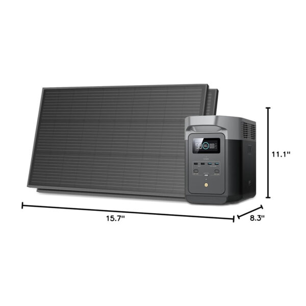 ECOFLOW Generador Solar Delta 2 3 1800w Con 2 Paneles Solar de 100w - Imagen 8